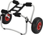 Kayak trolley opvouwbaar aluminium 72x31x44 cm max 70 kg