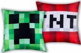 Minecraft Sierkussen - 40 x 40 cm - Rood Groen