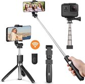 Studio ME - Selfie Stick - Smartphone & Action Camera Tripod 100 cm - 360° Rotatie - Afstandsbediening - Vlog Statief – Selfiestick Universeel -  GoPro Accessoires - Sinterklaas Surprise
