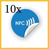 NFC tag stickers 10 stuk rond voor Iphone en Android. RFID NFC stickers. Reclame stickers Denariuss