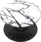 PopSockets PopGrip - Verwisselbare Telefoonbutton en Standaard - Dove Wit Marmer