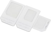 WiseGoods Premium Simkaart Adapters - 3 Delig - Nano Sim - Micro Sim - Standard Card Houder - - Simcard - Nieuwe Smartphone