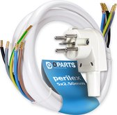 Dparts perilex aansluitkabel - 5x2.50mm - 2,5 meter - stekker met snoer - perilex kabel met stekker - perilexstekker voor inductie, kookplaat, inbouw, fornuis, oven - wit