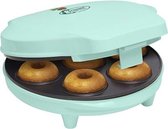 Bestron Donutmaker in Sweet Dreams design, met bakindicatielampje & antiaanbaklaag, 700W, kleur: mint