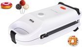 Silva Homeline CM 303 - Donutmaker - Cake Pop Maker - Donut Maker - Wafelijzer - Wafelmaker - alles in één - Wit