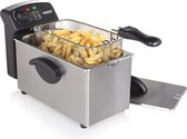 Princess Family Castel 182626 - Frituurpan - RVS - 3 Liter - 1000g friet - 2000 Watt