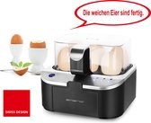 Emerio EB-123177 - Smart Eierkoker - RVS - Capaciteit Voor 6 Eieren - Licht Indicatie Voor Verschillende Resultaten