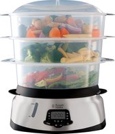 Russell Hobbs 23560-56 MaxiCook 3 Tier Digital Steamer - Stoomkoker - Zilver