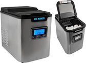 IJsmachine - IJsblokjesmaker -  Ijsblokjesmachine - Ice cube maker - IJsklontjes - IJsblokjes maker - Draagbare Elektrische Ijs machine - Stille en eenvoudige Bediening - 12Kg / 24u - 120W