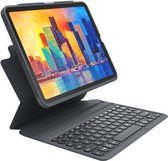 ZAGG - iPad 10.2 (2019/2020/2021) Tablettoetsenbord - AZERTY Bluetooth Keyboard Cover Messenger Folio 2 - Zwart