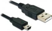 Delock USB 2.0 A Male naar USB 2.0 Mini Male - 0.70 m