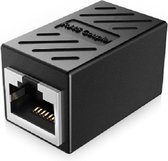 LOUZIR RJ45 CAT6| Koppelstuk internetkabel | Ethernet verlengstuk coupler | Zwart