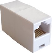 UTP FTP cat5e RJ45 | Koppelstuk internetkabel | Ethernet verlengstuk | Wit