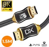 Douxe HDMI Kabel 2.1 - 4K Ultra High Speed (120hz) - HDMI Kabel 8K (60hz) - HDMI naar HDMI - 1.5 Meter