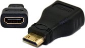 Mini HDMI naar HDMI Adapter 1080P Gold Plated