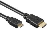 HDMI kabel - Mini HDMI type-C - 10.2 Gbps - 4K@30 Hz - Male to Male - 0.5 Meter - Zwart - Allteq