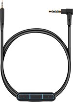 kwmobile Koptelefoonkabel voor Bose QuietComfort 25 / JBL E35 - Reservekabel 150 cm - Met microfoon en volumeregelaar - 3,5 mm aansluiting