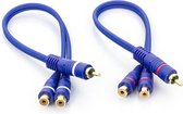 Caliber Splitter 2 kabels met 2x female en 1x male Blauw (CL195-FFM)