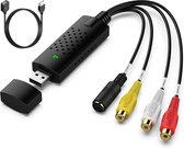 Sounix USB Audio/video grabber - Draagbare Usb 2.0 Easycap Audio Video Capture Card Adapter - Vhs Naar Dvd Video Capture Convert- Voor Win7/8/xp/Vista-USB00126