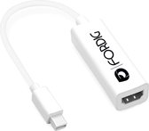 ForDig Thunderbolt Port naar HDMI Kabel Adapter - Geschikt voor Macbook Air, Pro en iMac - Kabeladapter - 20 cm - Wit