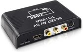 Scart, Composiet en S-VHS naar HDMI converter / zwart