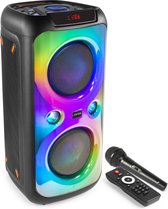 Partybox met Microfoon - Fenton BoomBox540 - Bluetooth Speaker - Draadloos - LED Verlichting
