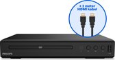 Philips TAEP200 DVD Speler met 2 Meter Valueline HDMI Kabel - DVD-speler (2000 series) met CD-ondersteuning - Zwart