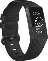 Fitbit Charge 3 & 4 bandje - iMoshion Siliconen Activity tracker bandje - Zwart