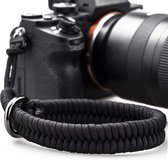 YONO Nylon Camera Polsband Universeel – Wrist Strap – Handvat Grip – Hand Riem geschikt voor Canon / Nikon / Sony – Zwart