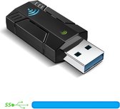 Wifi Usb - Wifi Adapter - Draadloze Netwerkkaart - Ideaal Voor Een Computer - Altijd Goede Wifi - Usb - Zwart
