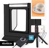 Professionele Fotostudio Box inclusief Tripod - LED verlichting - Lightbox Fotografie - Fotobox - Productfotografie Foto Studio - 40 x 40 x 40 cm - 6 Achtergronden