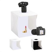 Opvouwbare Mini Semicircle Fotostudio - 40 cm - Pora - Lightbox - Fotografie - Fotobox - 2 Kleuren Achtergrond + Tripod en Reflectiebord