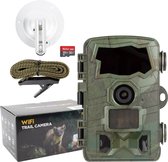 Owlinz® Ultra HD Wildcamera met Nachtzicht en Wifi+App – Bewakingscamera voor Buiten Draadloos – 4K Wildlife Camera – 32GB SD kaart