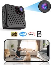 Mini camera - Verborgen camera - Spy camera - Mini camera wifi met app - Spy cam draadloos -Met nachtvisie & alarmfunctie - Black Friday 2022