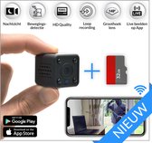KUUS. C2 Mini Verborgen IP Spy Camera Met App & WiFi - Draadloos - Beveiligingscamera - Bewakingscamera