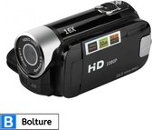 Bolture Videocamera - Handycam - Camcorder - Video Camera - Vlog Camera - Filmcamera - 16x Zoom - 16MP - 1080P - HD