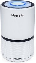 LifeGoods Luchtreiniger - met HEPA Filter - Verwijdert 99,97% Deeltjes - 25 Watt - 3 Standen - Wit