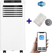 Krachtige airco - mobiele Airco - Wifi - Airco - Luchtkoeler - Airconditioning - Airco's - Luchtreiniger - Wifi - 9000btu - met raamafdichting - luchtreiniger - Geluidsarme - 4 robuuste wielen