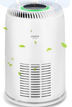 Vibrix Vortex20 luchtreiniger met 6 filtertechnologieën - HEPA filter + ionisator - 20 Watt - Automatische stand + slaapstand - ionisator - Luchtkwaliteit indicator - Air purifier / luchtfilter