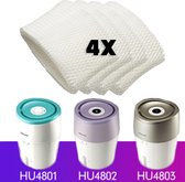 4x Lucht bevochtiging filter voor Philips HU4801 / HU4802/ HU4803 luchtbevochtiger (HU4102/01) Luchtreiniger Luchtfilter