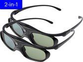 XGIMI 2x 3D brillen - 2-in-1 bundel - 2022 Model - Active Universal 3D glasses