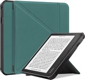 Kobo Libra 2 Hoesje Case Sleep Cover Premium Hoes - Donkergroen