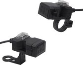 Motor Accessoires - 12-24V Motorfiets Usb Lader Waterdicht Dual Usb-poort