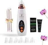 Femmezz Premium Blackhead Remover | Poriënreiniger | Mee eters verwijderen | Acne | Comedonenlepels | Huidverzorging | 6 opzetstukken en gezichtsmasker - moederdag