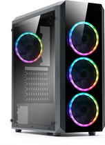 LC-Power Gaming 703B - Quad-Luxx Midi Tower Zwart