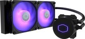 Cooler Master MasterLiquid ML240L V2 RGB CPU waterkoeler - 2 x 120 mm RGB fans, 240 mm radiator, Intel:   LGA1700 / 1200 / 115X / 2066 /2011-3 AMD: AM5 / AM4 / AM3(+) / AM2(+)