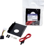 2,5'' SATA HDD/SSD naar 3,5'' slot montage frame inclusief kabels / zwart