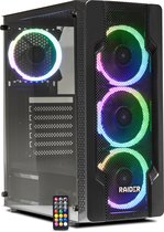 RAIDER CA1 GAMING ATX PC Case - Behuizing met RGB + Remote