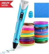 MM Brands 3D Pen Starterspakket - 3D Filament Vullingen - Navulverpakking 10 kleuren 100m - Compleet Pakket