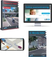 Motor Theorie 3250 oefenvragen + 50 Online Examens met Samenvatting & Mobiele Apps en CBR Gids - Rijbewijs A - Slagen zonder theorieboek 2022 - Lens Media